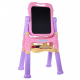Large Double-Sided Board for Kids 3+ Pink + Magnetic Board + Accessories
