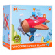 Wooden Airplane Blue