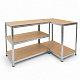 Linder Exclusiv Metal Shelf 180x100x60 cm 5 Shelves