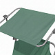 Aga 2x Garden Reclining Lounger with Canopy Light Green