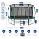 Aga SPORT EXCLUSIVE Trampoline 366 cm Black + Safety Net + Ladder