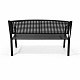 Aga Metal Garden Bench 128x60x84 cm