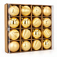 Aga Christmas baubles MIX 6cm 16pcs GIF5077 Gold