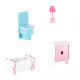 Aga MDF Dollhouse with furniture 70 cm Pink LED