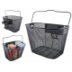 Handlebar basket with clip Black ISO 2355