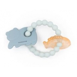 Silicone Teether Blue Bear and Fish 4m+ BAMBOOM Universal