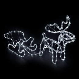 LD5 LIGHT STRING REINDEER+SLEIGH 120 CM