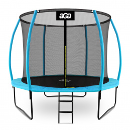 Aga SPORT EXCLUSIVE Trampoline 305 cm Light blue + safety net + ladder