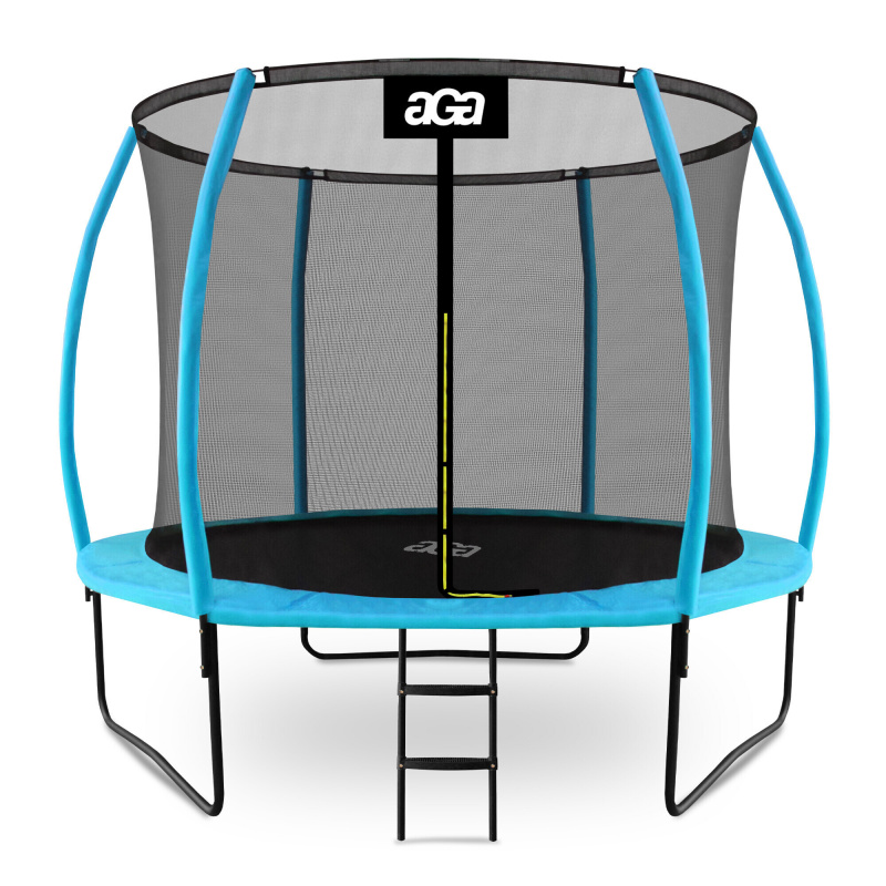 Aga SPORT EXCLUSIVE Trampoline 305 cm Light blue + safety net + ladder