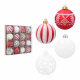 Aga Christmas Ornaments MIX 6cm 16pcs Red/White
