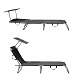 Aga 2x Garden Reclining Lounger with Canopy Grey