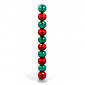 Aga Set of Christmas baubles 6 cm 10 pcs red and bottle green